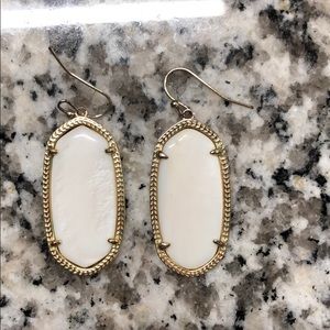 Kendra Scott white Elle earrings